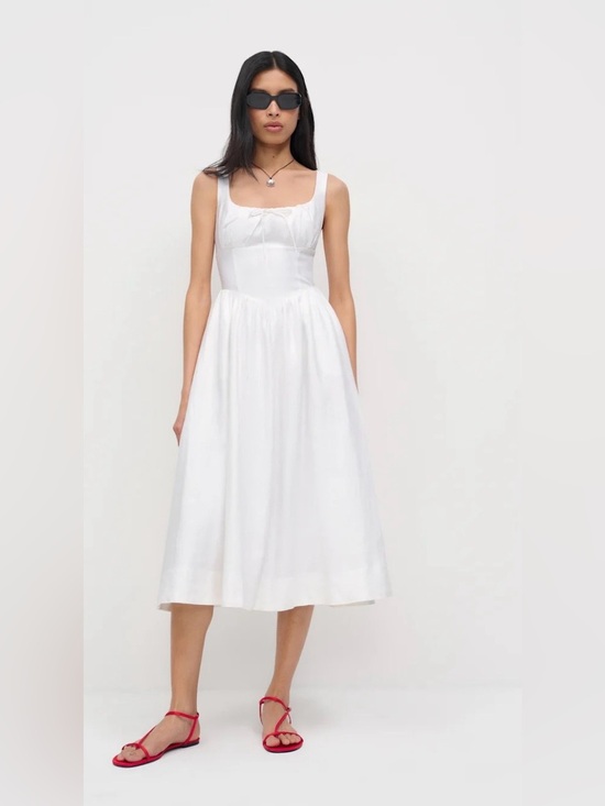 Reformation Dresses & Skirts - Anthropologie x Reformation Balia Linen Midi Dress Size 10 NWT